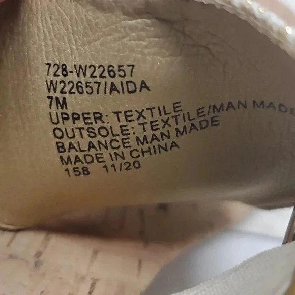 White Mountain Cream Wedge Sandals - Picture 6 of 10